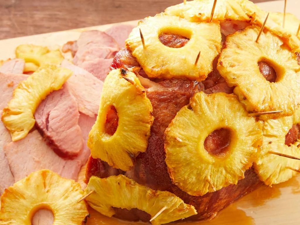 Brown Sugar and Pineapple Glazed Ham