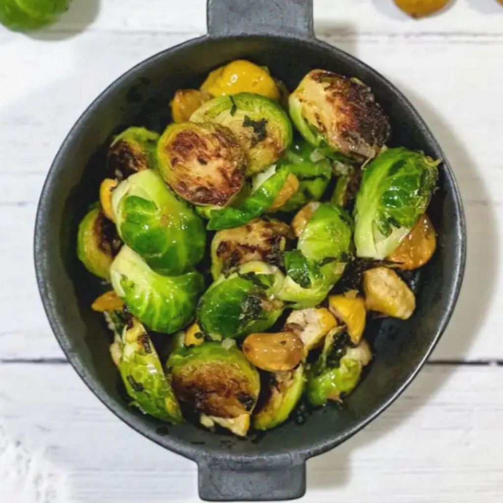 Brussels Sprouts with Chestnuts & Sage