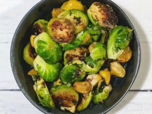 Brussels Sprouts with Chestnuts & Sage