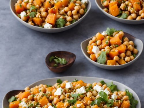 Butternut, Chickpea, Feta & Pickled Radish Salad