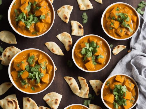 Butternut Korma with Mini Naans