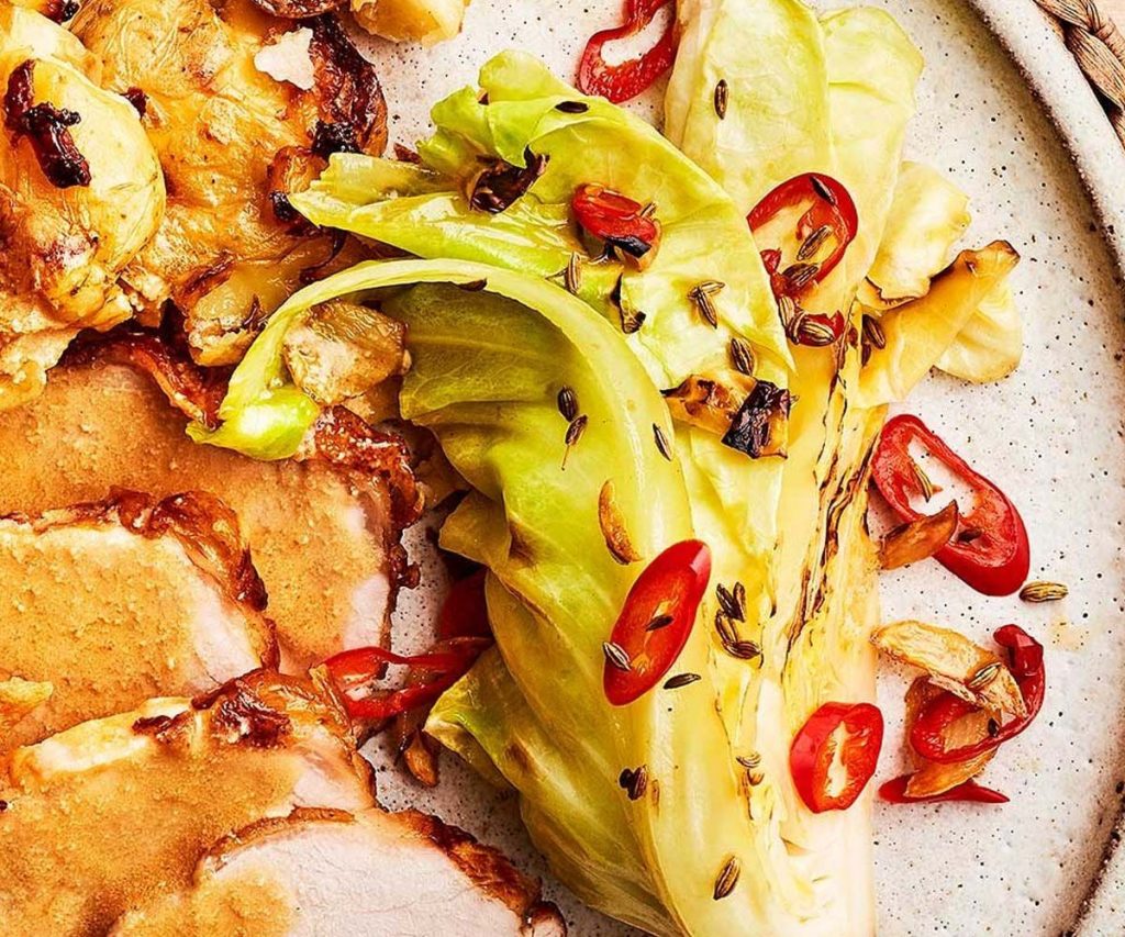 Cabbage with Fennel, Chilli & Garlic