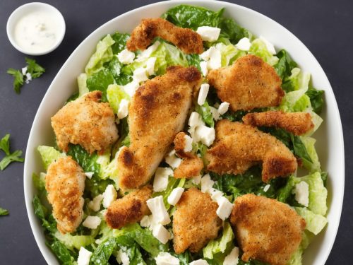 Caesar Salad with Crispy Chicken