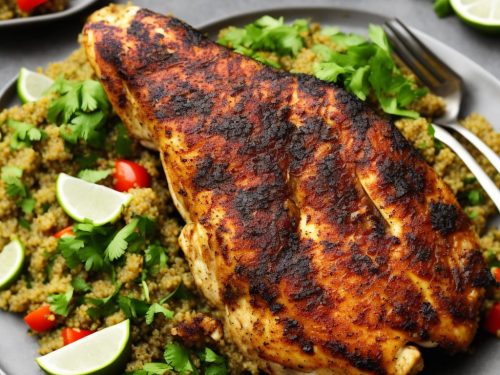 Cajun Blackened Chicken with Supergreen Quinoa