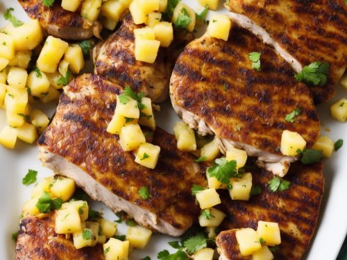 Cajun Turkey Steaks with Pineapple Salsa