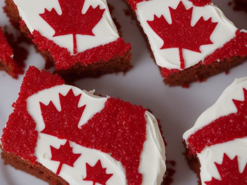 Canadian Flag Cake