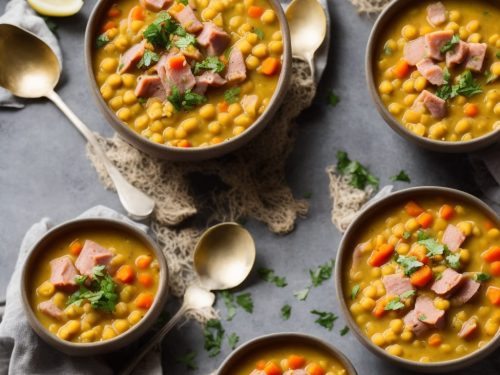 Canadian Yellow Split Pea Soup with Ham Recipe