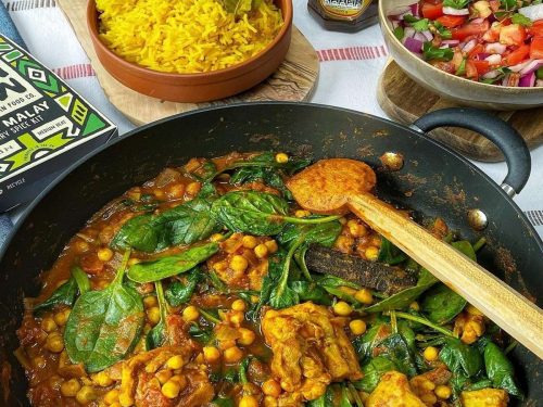 Cape Malay Chicken Curry with Yellow Rice