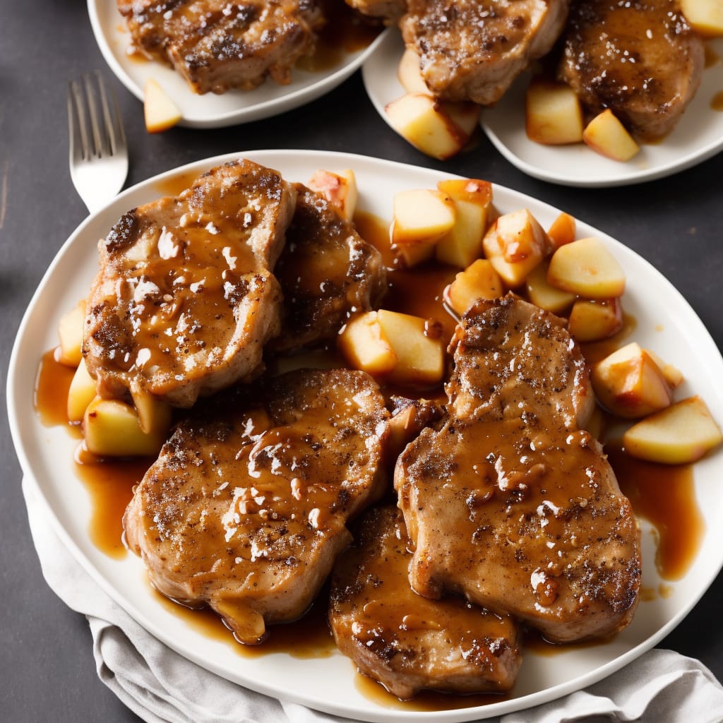 Caramel Apple Pork Chops