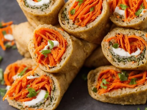 Carrot & Hummus Roll-ups