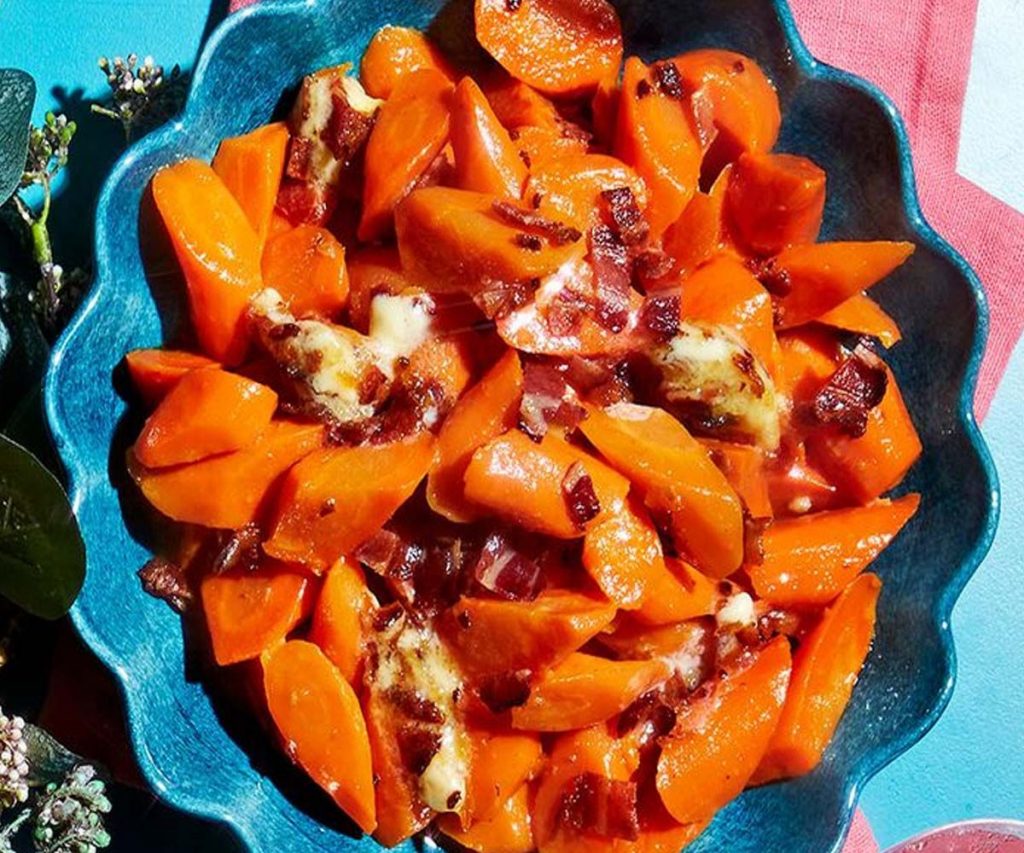 Carrots with Bacon & Marmalade Butter