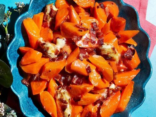 Carrots with Bacon & Marmalade Butter