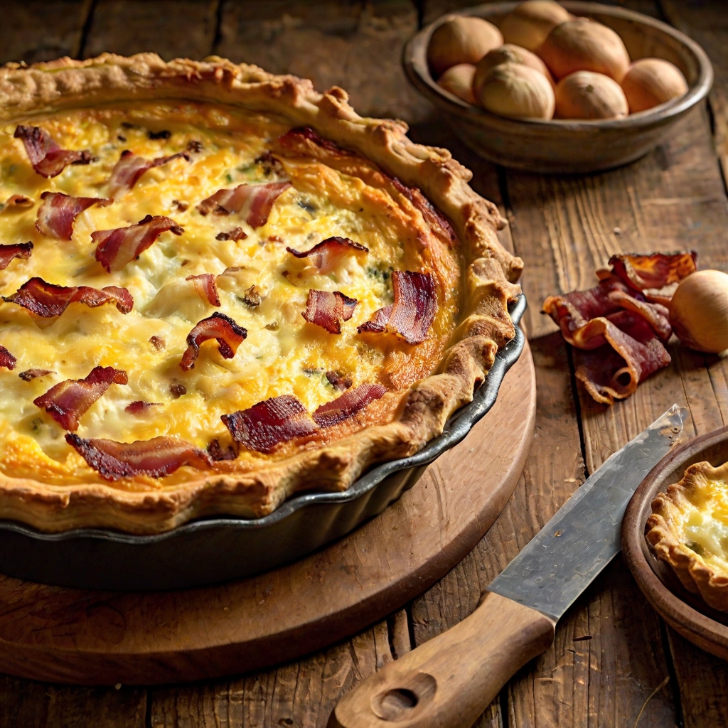 Cauliflower Cheese & Bacon Quiche