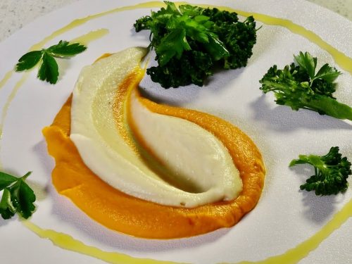 Celeriac, Carrot & Apple Purée