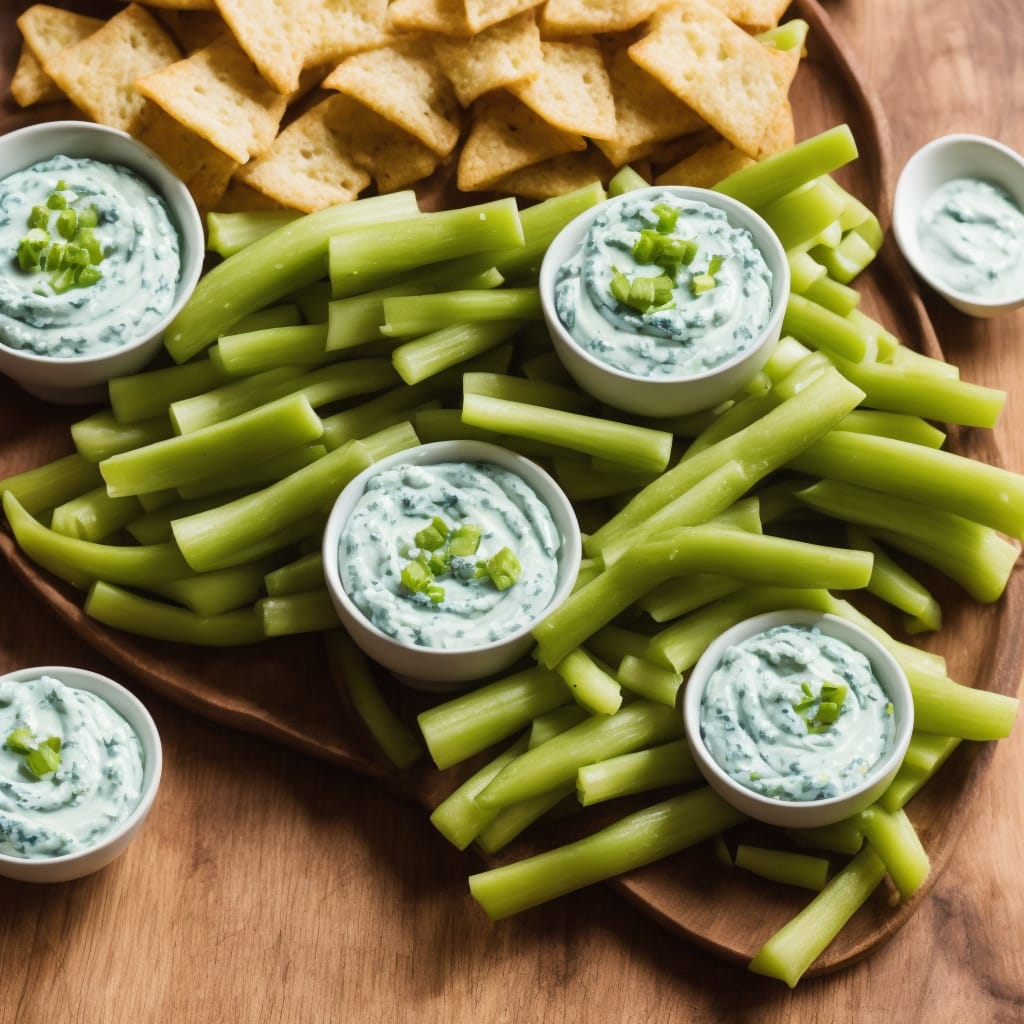 Celery Sticks with Blue Cheese Dip