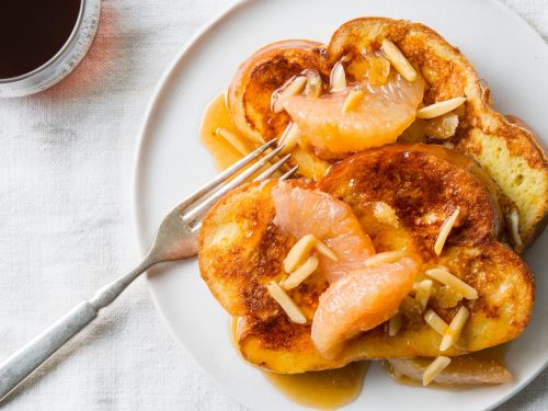 Challah Grapefruit French Toast