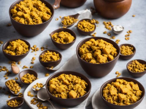 Chana Daal Halva Infused with Saffron, Cloves & Cardamom