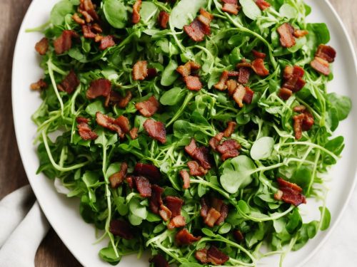 Charred Baby Gem, Watercress & Bacon Salad