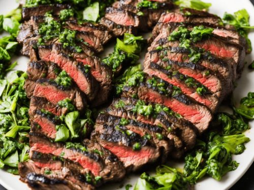 Charred Steak with Chimichurri Sauce