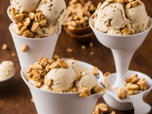 Cheat's Banana & Peanut Brittle Ice Cream