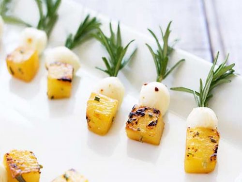 Cheese & Pineapple Canapés