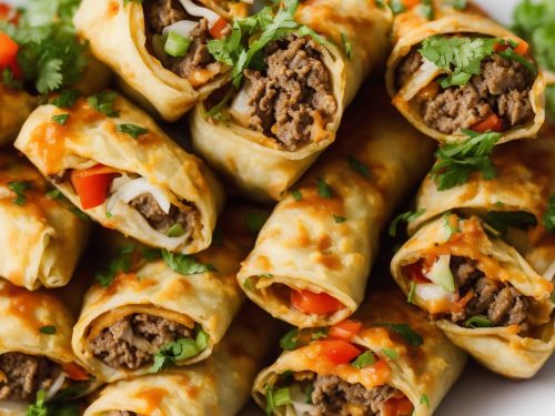 Cheeseburger Egg Rolls