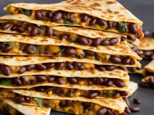 Cheesy Black Bean Quesadillas