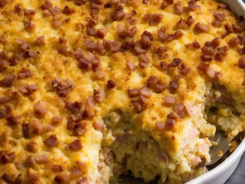 Cheesy Ham and Hash Brown Casserole