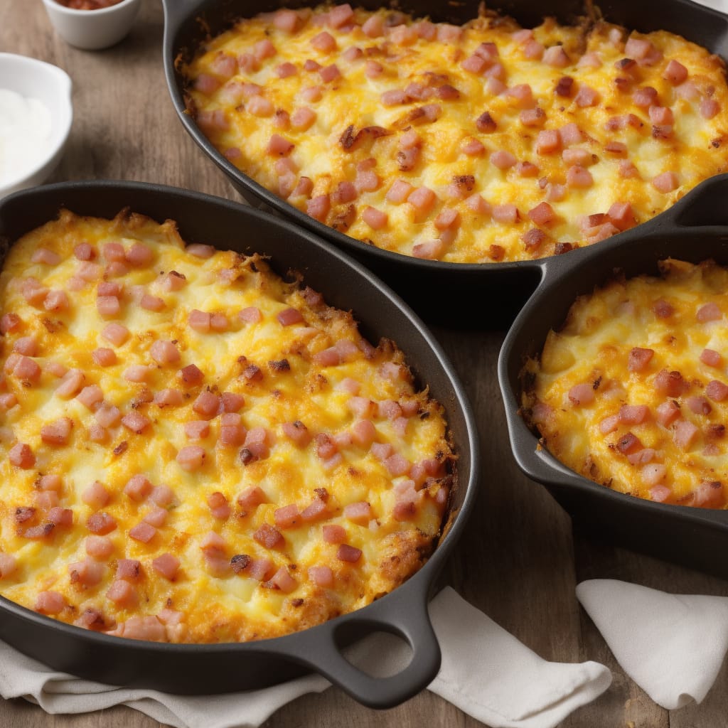 Cheesy Ham Potato Bake