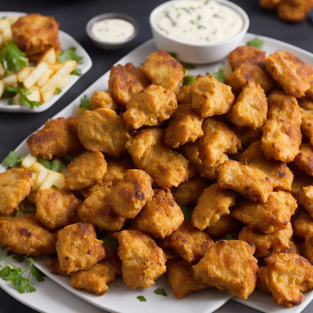 Cheesy Turkey Nuggets with Smoking Chips