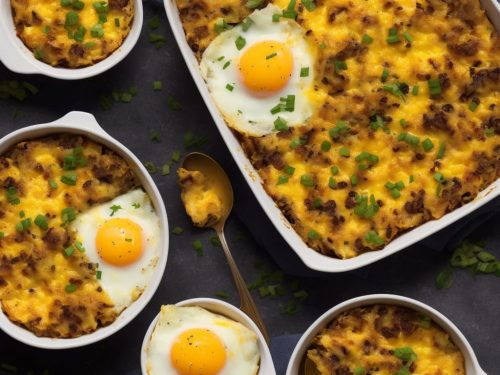 Cheesy Vegetarian Egg Bake