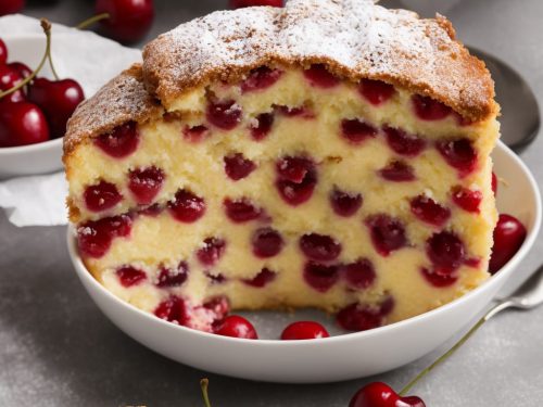 Cherry Bakewell Sponge Pudding