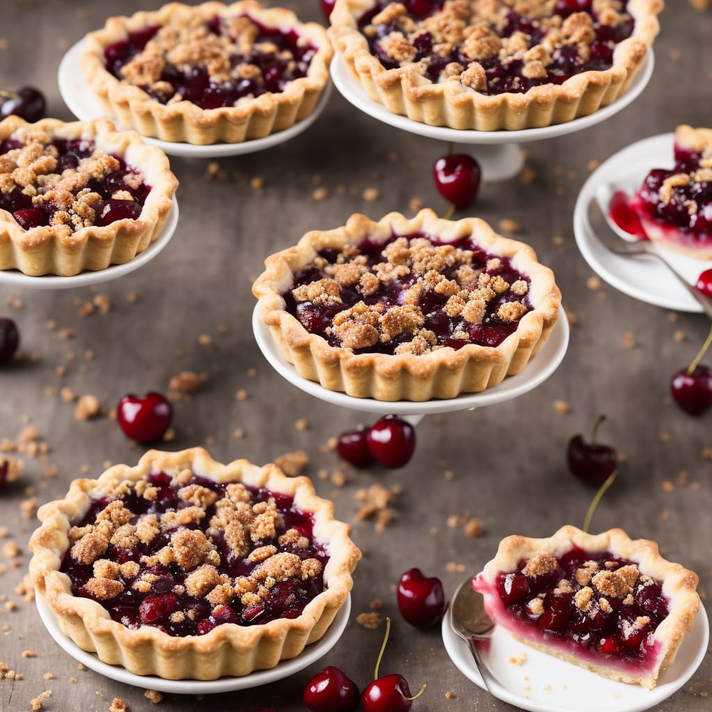 Cherry Crumble Pies