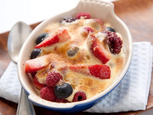 Cherry & Raspberry Gratin