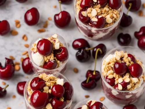 Cherry Ripple & Almond Crunch Ice Cream