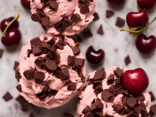 Cherry Ripple, Chocolate & Rose Ice Cream