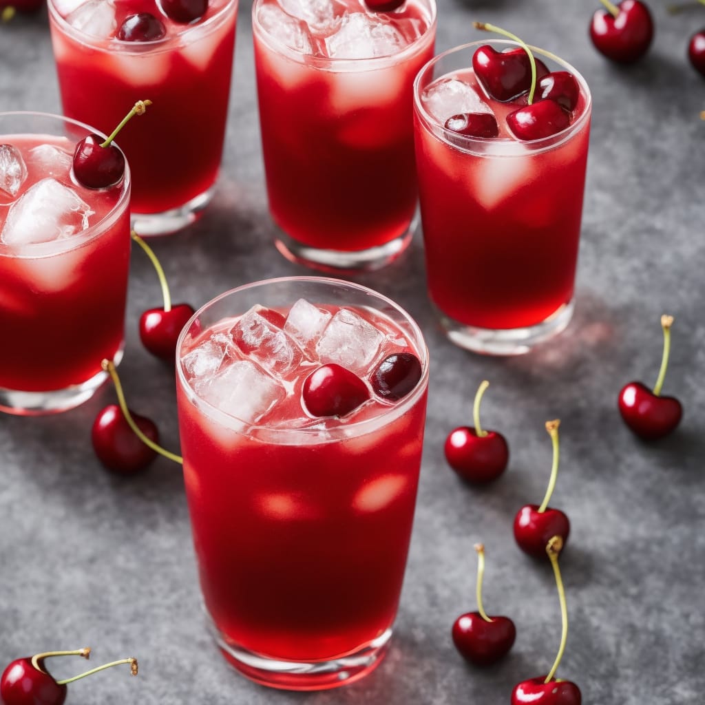 Cherry vodka fizz