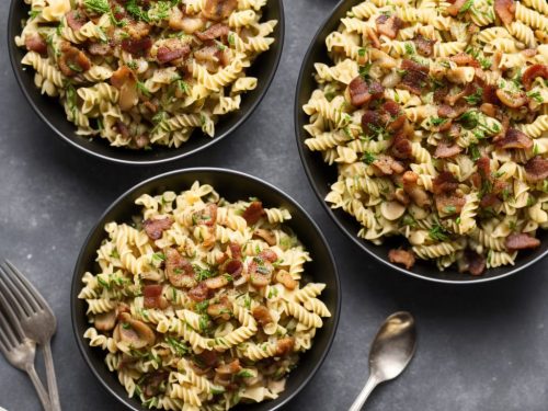 Chestnut Mushroom, Fennel & Bacon Fusilli