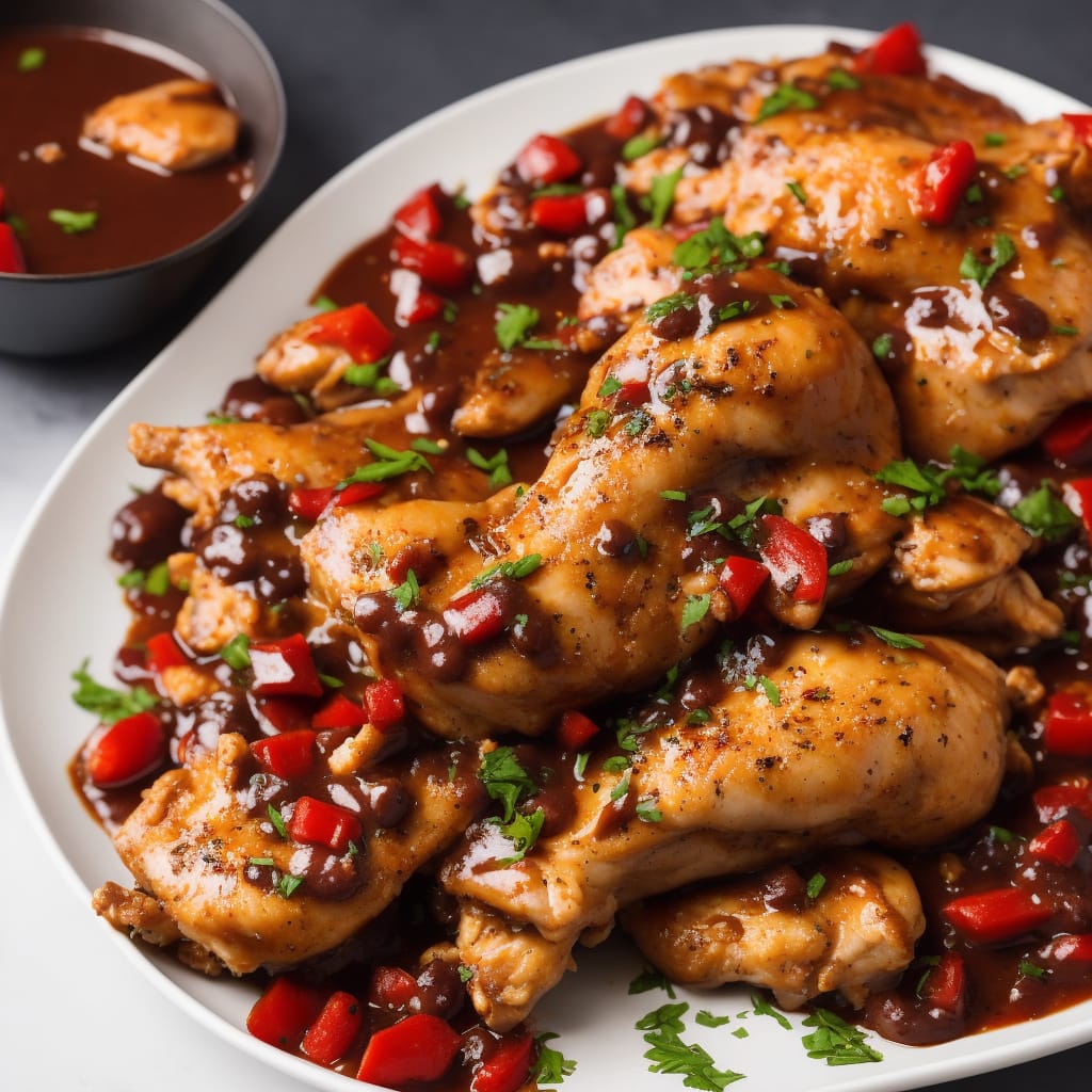 Chicken and Red Wine Sauce