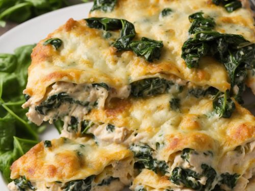 Chicken and Spinach Alfredo Lasagna