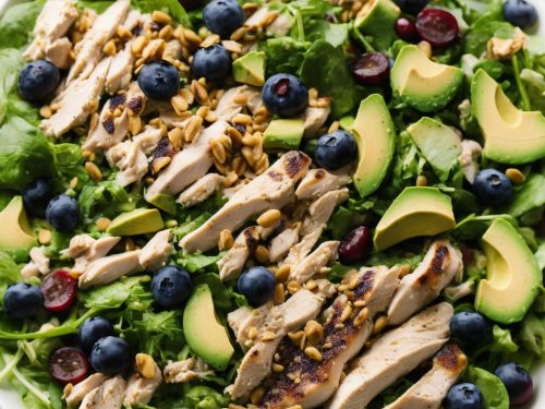 Chicken & Avocado Salad with Blueberry Balsamic Dressing