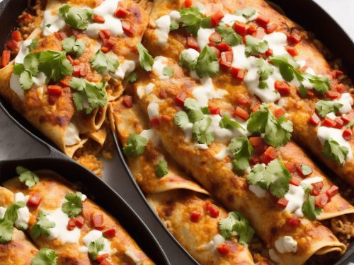 Chicken & Bean Enchiladas