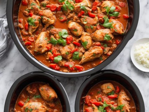 Chicken Cacciatore in a Slow Cooker