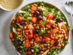 Chicken & Chickpea Salad with Curry Yogurt Dressing