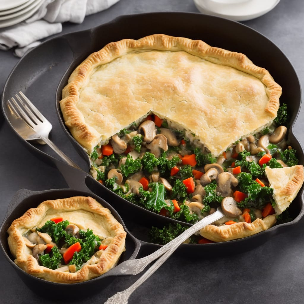 Chicken, Kale & Mushroom Pot Pie