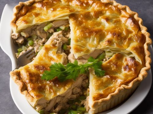 Chicken & Leek Filo Pie