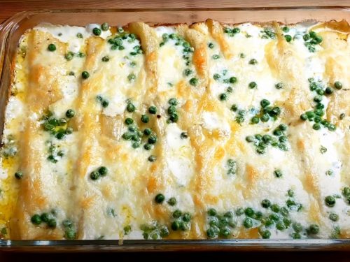 Chicken Manicotti Alfredo