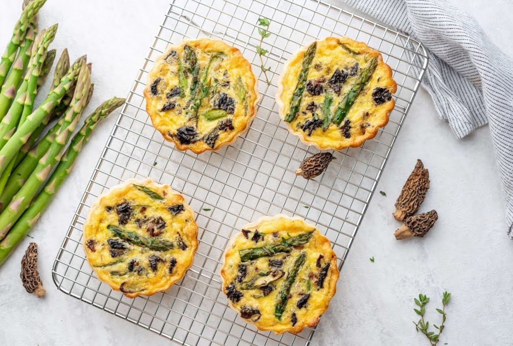 Chicken, Morel Mushroom & Asparagus One-Pan Pie