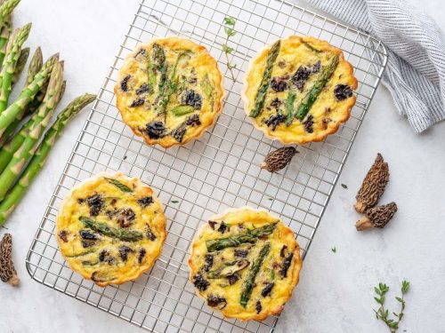 Chicken, Morel Mushroom & Asparagus One-Pan Pie