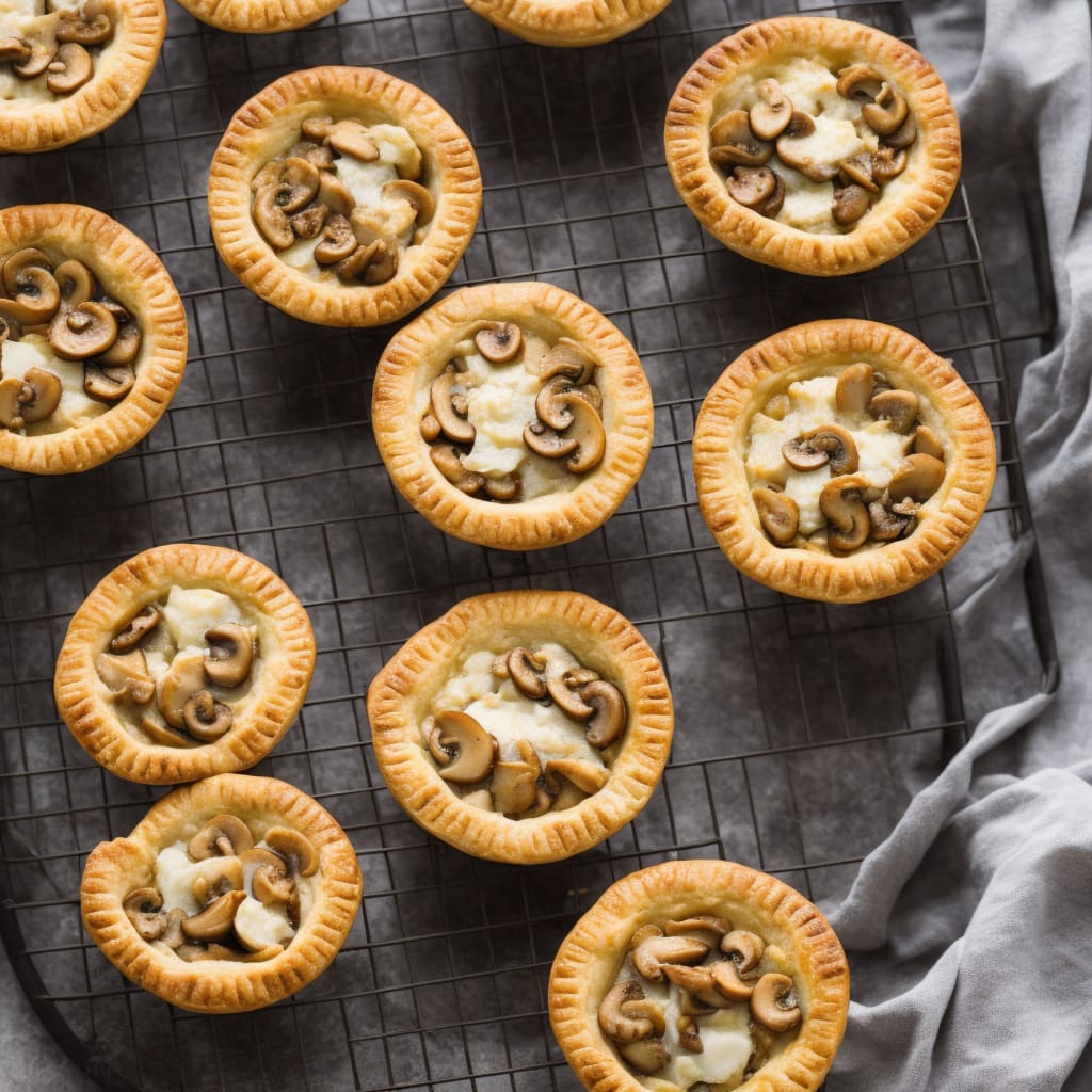 Chicken & mushroom spud pies